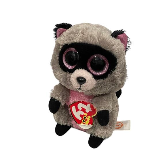 6" Ty Beanie Boo Rocco the Raccoon - Picture 1 of 4